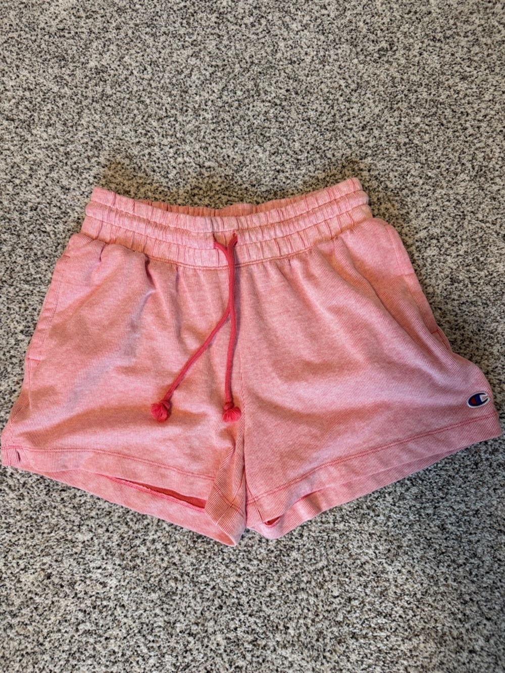 Champion Pink Heather Knit Women's Athletic Shorts